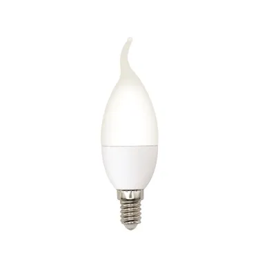 Лампа светодиодная LED-CW37-5W/3000K/E14/FR/SLS Форма свеча на ветру матовая Теплый (3000K)