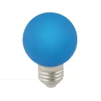 Лампа декоративная светодиодная LED-G60-3W/BLUE/E27/FR/С Форма шар матовая Цвет синий Картон ТМ Volpe
