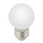 Лампа декоративная светодиодная LED-G45-1W/6000K/E27/FR/С Форма шар матовая. Дневной свет 6000K Картон