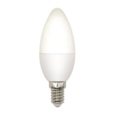 Лампа светодиодная LED-C37-5W/3000K/E14/FR/SLS Форма свеча матовая Теплый (3000K)