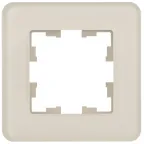 BRITE Рамка 1 пост РУ-1-2-Бр стекло песчаный RE IEK