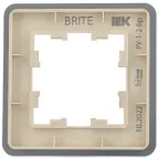BRITE Рамка 1 пост РУ-1-2-Бр стекло песчаный RE IEK