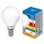 Лампа светодиодная Форма шар матовая Теплый белый свет 3000K LED-G45-5W/3000K/E14/FR/SLS
