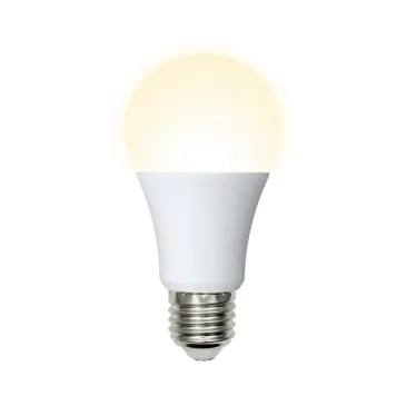 Лампа светодиодная LED-A60-16W/WW/E27/FR/NR Форма A, матовая. Серия Norma. Теплый белый свет (3000K). Картон. ТМ Volpe