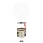 LED-G45-1W/3000K/E27/CL/С Лампа декоративная светоддиодная. Форма шар, прозрачная. Теплый белыйсвет (3000K). Картон. ТМ Volpe.