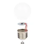 LED-G45-1W/3000K/E27/CL/С Лампа декоративная светоддиодная. Форма шар, прозрачная. Теплый белыйсвет (3000K). Картон. ТМ Volpe.