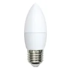 Лампа светодиодная LED-C37-11W/DW/E27/FR/NR . Форма свеча, матовая. Серия Norma. Дневной белый свет (6500K). Картон. ТМ Volpe
