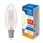 Лампа светодиодная Форма свеча прозрачная Белый свет 4000K LED-C35-5,5W/4000K/E14/CL/SLF