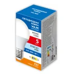 Лампа светодиодная LED-A60-5W/4000K/E27/FR/SLS Форма A матовая (4000K)