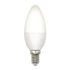 Лампа светодиодная LED-C37-5W/3000K/E14/FR/SLS Форма свеча матовая Теплый (3000K)