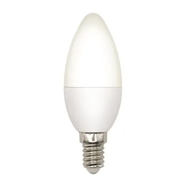 Лампа светодиодная LED-C37-5W/3000K/E14/FR/SLS Форма свеча матовая Теплый (3000K)