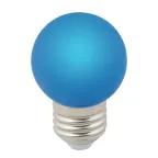 Лампа декоративная светодиодная LED-G45-1W/BLUE/E27/FR/С Форма шар матовая Цвет синий Картон