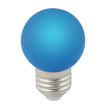 Лампа декоративная светодиодная LED-G45-1W/BLUE/E27/FR/С Форма шар матовая Цвет синий Картон