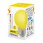 Лампа декоративная светодиодная LED-G45-1W/YELLOW/E27/FR/С Форма шар матовая. Цвет желтый Картон