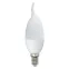 Лампа светодиодная LED-CW37-9W/NW/E14/FR/NR Форма свеча на ветру, матовая. Серия Norma. Белый свет (4000K). Картон. ТМ Volpe