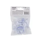 Присоски для монтажа гирлянд Набор из 10 шт Прозрачные ТМ Uniel UCC-Y12 CLEAR 010 POLYBAG