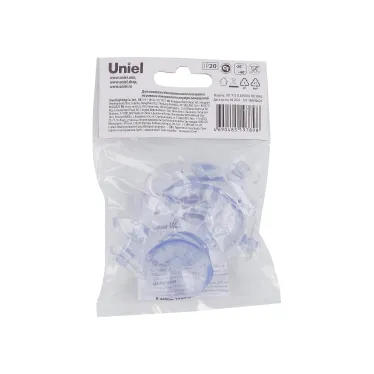 Присоски для монтажа гирлянд Набор из 10 шт Прозрачные ТМ Uniel UCC-Y12 CLEAR 010 POLYBAG