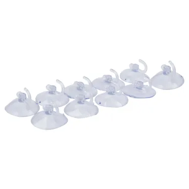 Присоски для монтажа гирлянд Набор из 10 шт Прозрачные ТМ Uniel UCC-Y12 CLEAR 010 POLYBAG