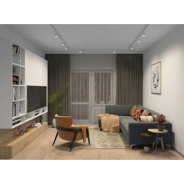 Шинопровод однофазный 3 м бел. заглушка и подвод питания в комплекте DENKIRS TR1003-WH