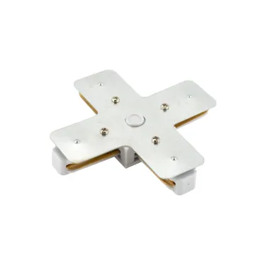 Соединитель для шинопровода X-образ. бел. DENKIRS TR1104-WH
