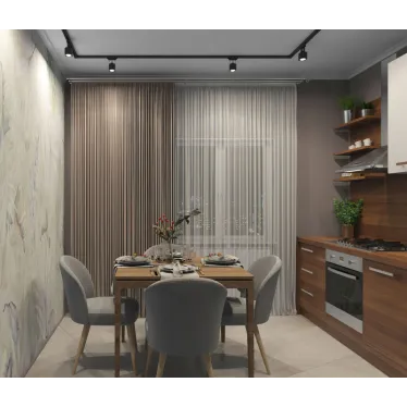 Шинопровод однофазный 3 м черн. заглушка и подвод питания в комплекте DENKIRS TR1003-BK