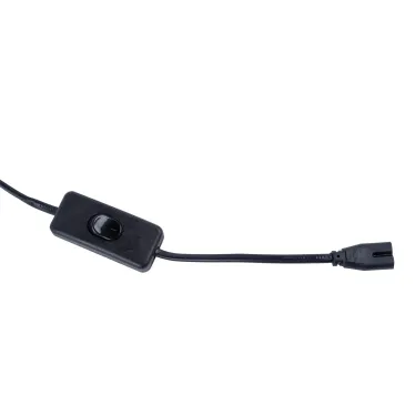 Провод для подключения светильника ULI-Q151 и ULI-Q951 к сети 220В 300 см 2 контакта с кнопкой включения Черный UCX-Q851 LT/300/B BLACK