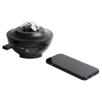 Светодиодный светильник-проектор 6 с Bluetooth Проекция Звездное небо Встроенный MP3 проигрыватель 2 колонки USB разъем Пульт ДУ в комплекте Черный ТМ Volpe ULI-Q333 6W/RGBW BLACK