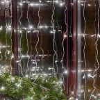 Занавес светодиодный 3х3м 192 светодиода Белый свет Провод прозрачный TM Uniel ULD-C3030-192/DTA WHITE IP20