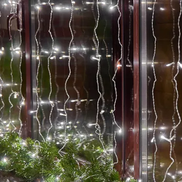 Занавес светодиодный 3х3м 192 светодиода Белый свет Провод прозрачный TM Uniel ULD-C3030-192/DTA WHITE IP20