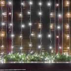 Занавес светодиодный 3х3м 192 светодиода Белый свет Провод прозрачный TM Uniel ULD-C3030-192/DTA WHITE IP20