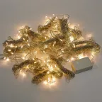 Занавес светодиодный 3х3м 192 светодиода Теплый белый свет Провод прозрачный TM Uniel ULD-C3030-192/DTA WARM WHITE IP20