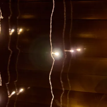 Занавес светодиодный 3х3м 192 светодиода Теплый белый свет Провод прозрачный TM Uniel ULD-C3030-192/DTA WARM WHITE IP20