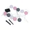 Гирлянда садовая USL-S-230/PM1800 COTTON BALLS-1 на солнечной батарее «Клубки» 10 светодиодов Теплый белый свет 1*АА Ni-Mh аккумулятор в/к. IP44 TM Uniel