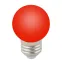 Лампа декоративная светодиодная LED-G45-1W/RED/E27/FR/С Форма шар матовая Цвет красный Картон