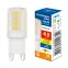 Лампа светодиодная прозрачная Теплый белый свет 3000K LED-JCD-4,5W/3000K/G9/CL/SLS