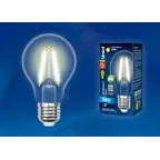 Лампа светодиодная Форма A прозрачная Серия Sky Теплый белый свет (3000K) LED-A60-12W/3000K/E27/CL PLS02WH