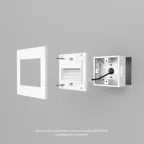 Светильник встраиваемый в стену IP20 LED 3000 К 1 Вт бел. пластик DENKIRS DK3050-WH