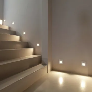 Светильник встраиваемый в стену с датчиком движения IP20 LED 3000 К 1 Вт бел. пластик DENKIRS DK1020-WH