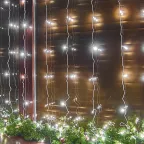 Занавес светодиодный 3х3м 192 светодиода Белый свет Провод прозрачный TM Uniel ULD-C3030-192/DTA WHITE IP20