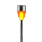 Светильник садовый на солнечной батарее USL-S-187/мм360 METAL TORCH металлический факел 10 светодиодов Эффект пламени 1хААA Ni-Mh аккумулятор в/к IP44
