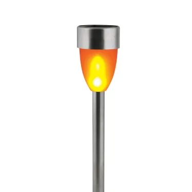 Светильник садовый на солнечной батарее USL-S-187/мм360 METAL TORCH металлический факел 10 светодиодов Эффект пламени 1хААA Ni-Mh аккумулятор в/к IP44