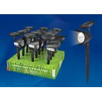 Светодиодный Светильник садовый USL-C-691/PT270 FLASH SET12 на солнечной батарее . 1*AA Ni-Cd аккумулятор в/к. IP4 4 цена за 1 шт