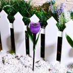 Светодиодный садовый светильник на солнечной батарее СОЛАР USL-C-453/PT305 PURPLE TULIP