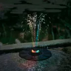 Садовый светильник на солнечной батарее Фонтан Плавающий 12 светодиодов RGB свет 1 АA Ni-Mh аккумулятор в комплекте IP44 USL-S-825/PT180 RGB FOUNTAIN
