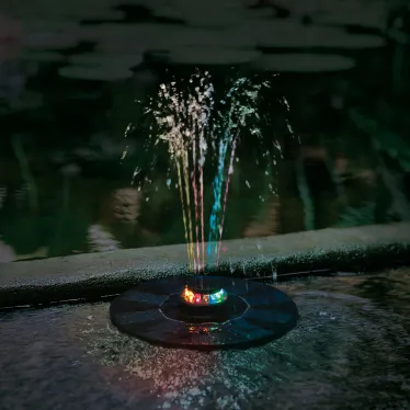Садовый светильник на солнечной батарее Фонтан Плавающий 12 светодиодов RGB свет 1 АA Ni-Mh аккумулятор в комплекте IP44 USL-S-825/PT180 RGB FOUNTAIN