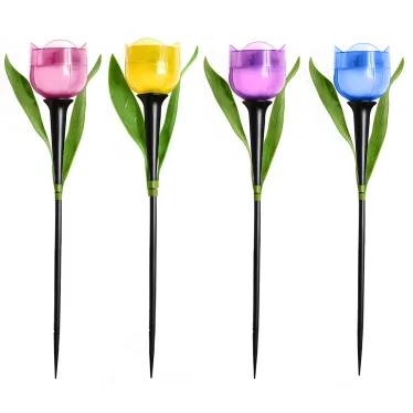 Светодиодный садовый светильник на солнечной батарее СОЛАР USL-C-651/PT305 TULIP SET 24