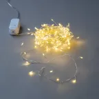 Гирлянда светодиодная Роса 5м 125 светодиодов Теплый белый свет Провод прозрачный ТМ Uniel ULD-S0500-125/DTA WARM WHITE IP20 DEWDROP