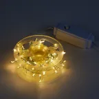 Гирлянда светодиодная Роса 5м 125 светодиодов Теплый белый свет Провод прозрачный ТМ Uniel ULD-S0500-125/DTA WARM WHITE IP20 DEWDROP