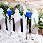 Светодиодный Светильник садовый на солнечной батарее СОЛАР USL-C-454/PT305 BLUE TULIP