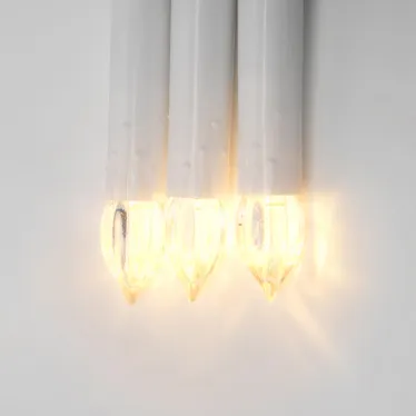 Гирлянда светодиодная Свечки 4м 20 светодиодов Теплый белый свет Постоянное свечение Провод зеленыйULD-S0400-020/SGA WARM WHITE IP20 CANDLES